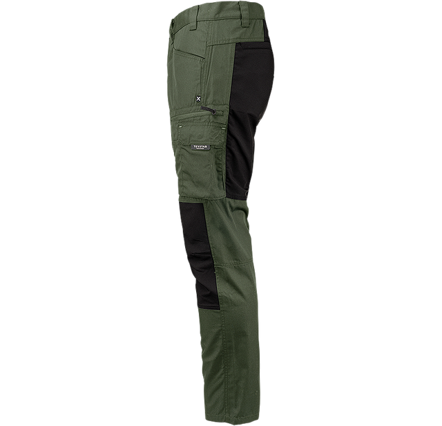 FP60-4699 Green  | Men Service Stretch Pants