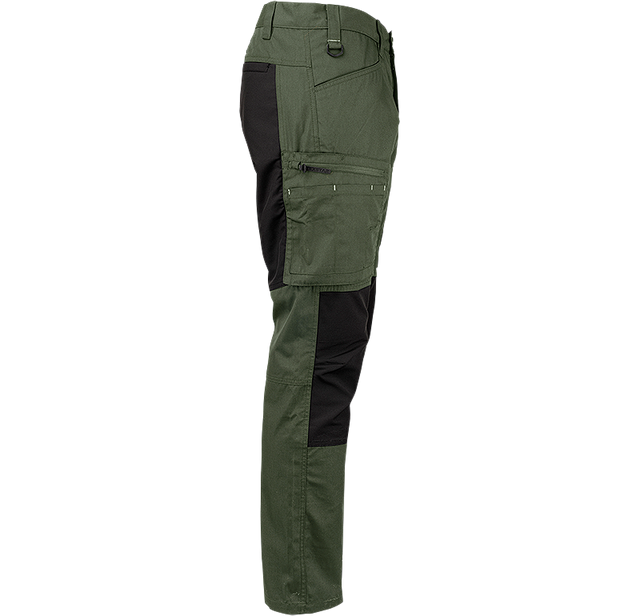 FP60-4699 Green  | Men Service Stretch Pants