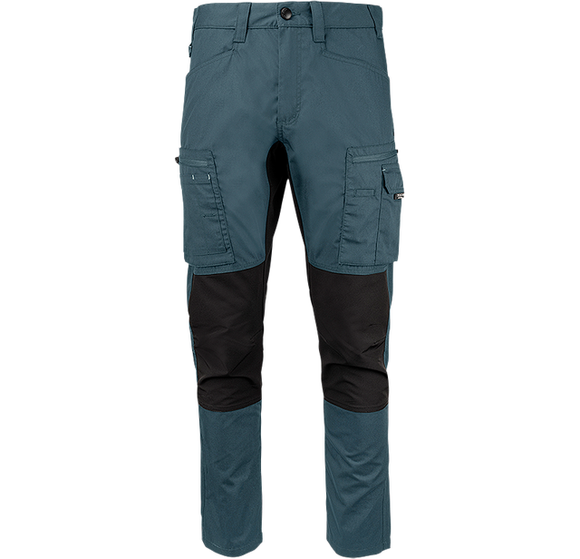 FP60-8699 Blue  | Men Service Stretch Pants